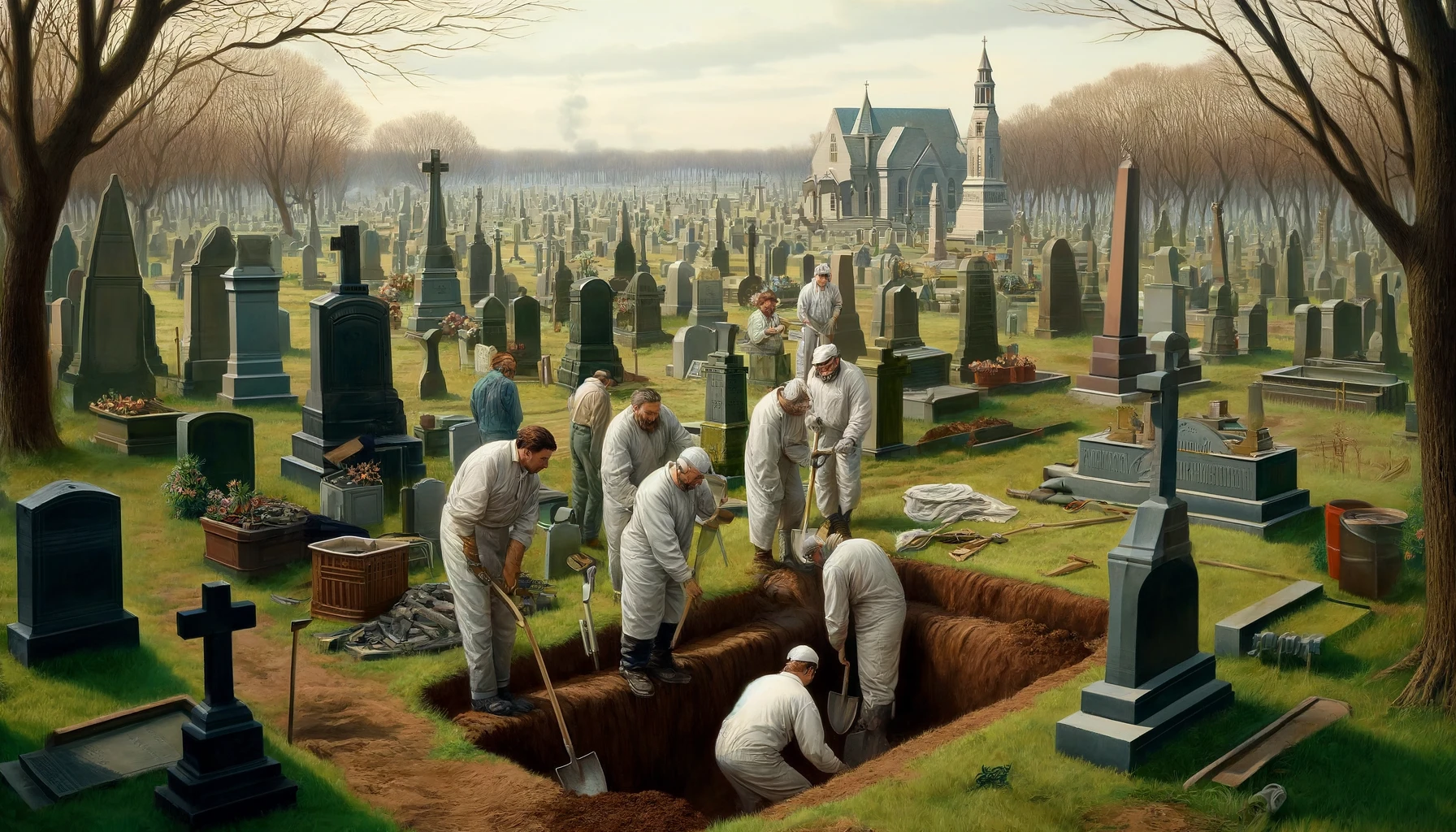 Exhumation et carrés confessionnels